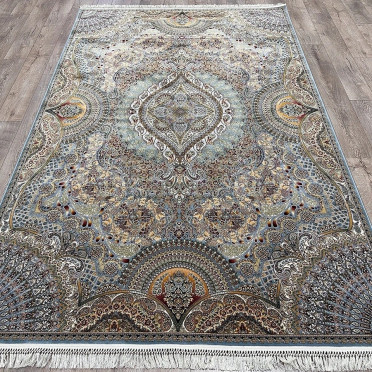 Ковер турецкий Абришим 3843 Mavi прямоугольный