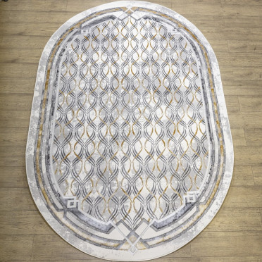 КОВРЫ ДИЗАЙН KN52B ЦВЕТ SHRNIK CREAM Rich овал