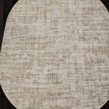 Ковер F415AE - BEIGE / L.BROWN - Овал - коллекция AFINA