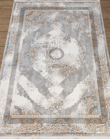 Ковер российский 20105-25054 Премиум (Полиэстер, серый)