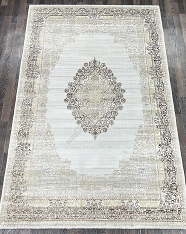 Ковер турецкий L105A Gilan (Полиэстер хит-сет, бежевый)