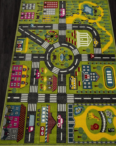 Ковер российский C070 ORION (Фризе, зеленый)