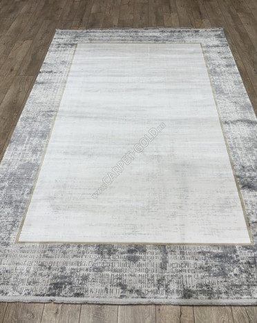 Турецкий ковер Elite Carpet COUTURE 05719B (Акрил - Полиэстер, серый, кремовый)