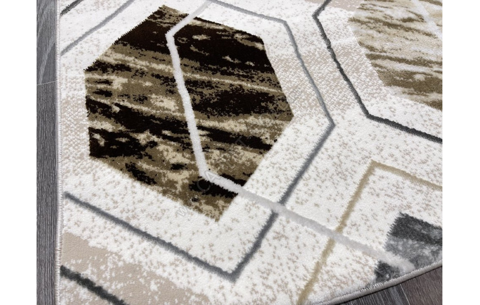 Турецкий ковер 40709A_KOYU GRI / KAHVE