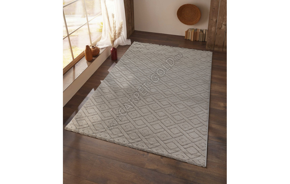 Рельефный турецкий ковер Sofia 0E426A BEIGE