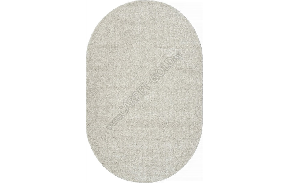 Однотонный овальный ковер T600 - CREAM - коллекция SOFIA